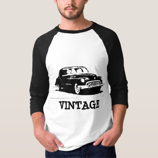 T-shirt voiture vintage Retro (Devant)