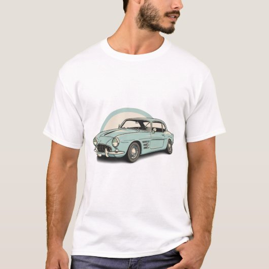 T-shirt voitures classiques (Devant)