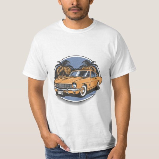 T-shirt voitures classiques (Devant)
