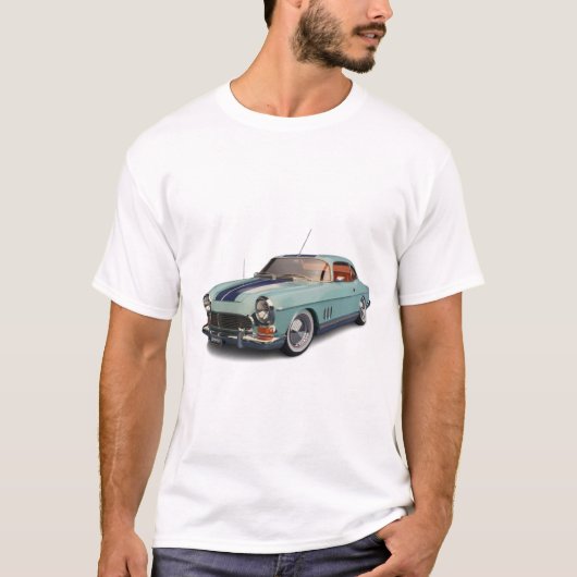 T-shirt voitures classiques (Devant)