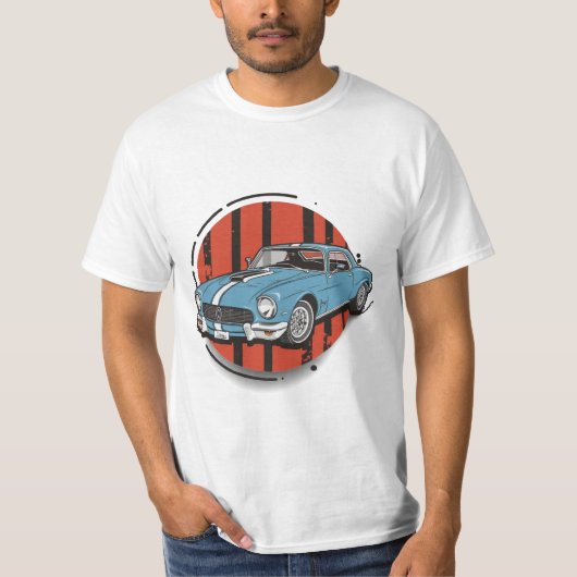 T-shirt voitures classiques (Devant)