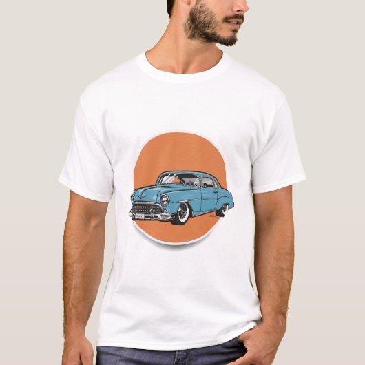 T-shirt voitures classiques (Devant)