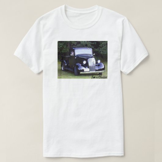 T-shirt Voitures classiques - Camion Vintage de ramassage (Design devant)