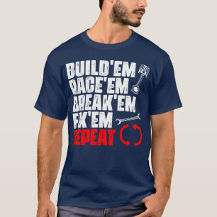 T-shirt Voitures de course Funny Car pour un pilote automo