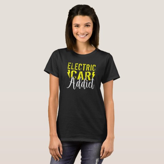 T-shirt Voitures électriques Addict EV Electric Vehicle Pr (Devant entier)
