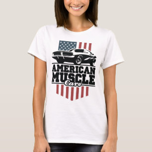 T-shirt Voitures musicales américaines pour les buffs de v
