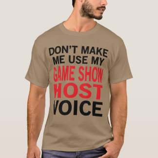 T-shirt Voix d'animateur de jeu télévisé rétro
