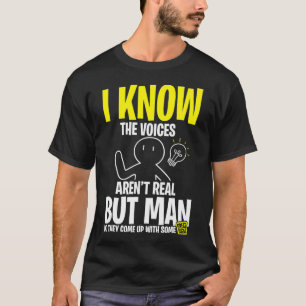 T-shirt Voix Dans Ma Tête Drôle Introverses Idées
