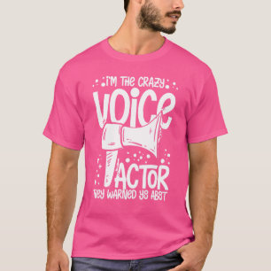 T-shirt Voix de l'acteur sur l'actrice de talent d'acteur