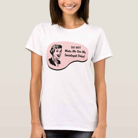 T-shirt Voix de sociologue (Devant)