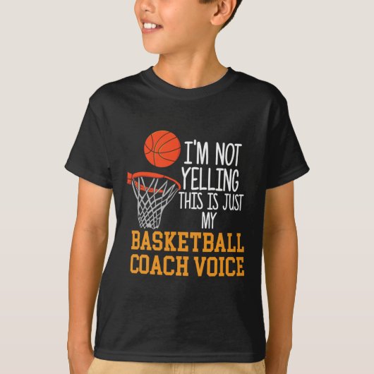 T-shirt Voix des entraîneurs de basket-ball (Devant)