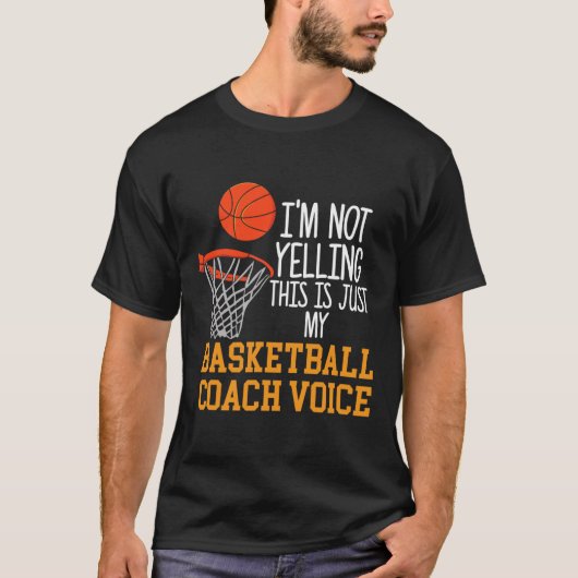 T-shirt Voix des entraîneurs de basket-ball (Devant)