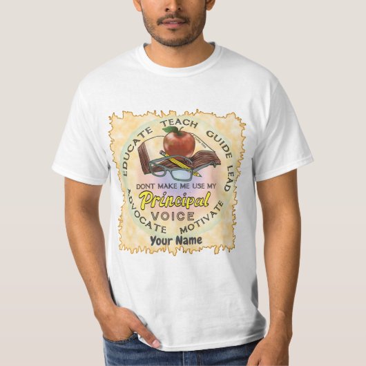 T-shirt Voix du directeur d'école (Devant)