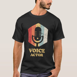 T-shirt Voix Vintage Rétro Artiste Voix Agissant Pour Ch