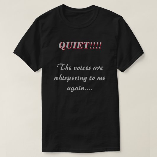 T-shirt Voix Whispering tranquilles DK (Design devant)