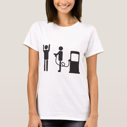 T-shirt Vol de pompe à gaz (Devant)