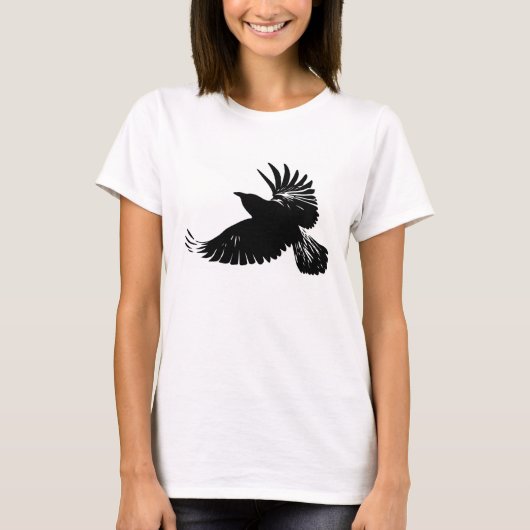 T-shirt Vol de Raven - corneille sauvage - belles ailes (Devant)