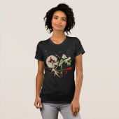 T-shirt Vol de sorcière de Halloween (cru) (Devant entier)