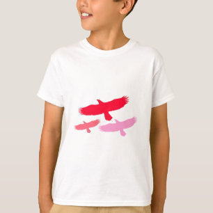 T-shirt Vol de trois aigles (rouge)