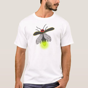 T-shirt vol d'insecte de foudre allumé