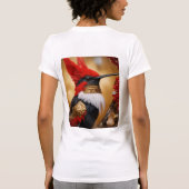 T-shirt " Vol du colibri rouge, blanc et noir (Dos)
