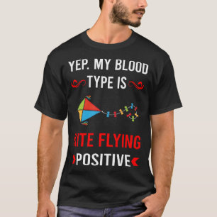 T-shirt Vol en cerf-volant de groupe sanguin