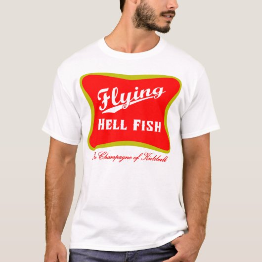 T-shirt Vol Hellfish Champagne - rouge avec le texte (Devant)