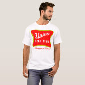 T-shirt Vol Hellfish Champagne - rouge avec le texte (Devant entier)