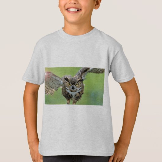 T-shirt Vol intense de hibou (Devant)