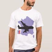 T-shirt Vol vers la France (Devant)