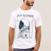 T-shirt Vol vers l'espace - Astronaut Exploration Design (Devant)