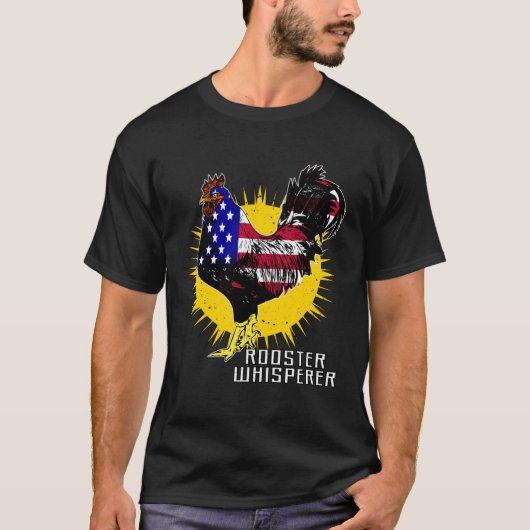 T-shirt Volaille Sarcasme Élevage de poulets Chuchoteur de (Devant)
