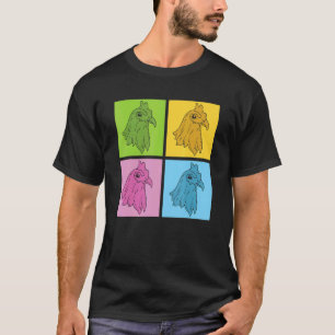 T-shirt Volailles d'élevage Oiseau Animal Agriculteur Pop