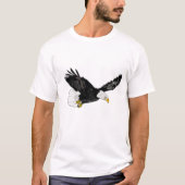 T-shirt volant d'aigle à tête blanche (Devant)