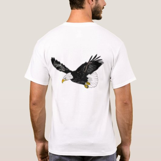 T-shirt volant d'aigle à tête blanche (Dos)