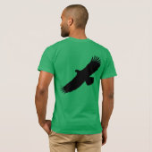T-shirt volant d'aigle - Choisissez la couleur (Dos entier)