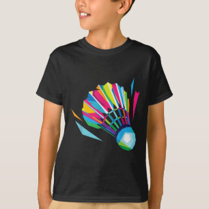 T-shirt Volant de Badminton Raquette Sport Badminton Pop A
