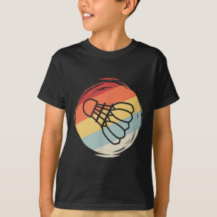 T-shirt Volant de Badminton Vintage Années 60 70 Style Des