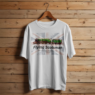 T-shirt Volant Scotsman Steam Train Anglais Locomotive