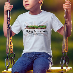 T-shirt Volant Scotsman Steam Train Anglais Locomotive