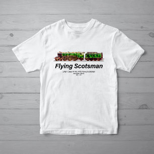 T-shirt Volant Scotsman Steam Train Anglais Locomotive