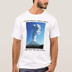 T-shirt Volcan de Colima, Jalisco, Mexique