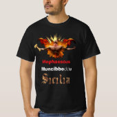 T-shirt Volcan de l'Etna de Sicile " Muncibbeḍ ḍ u', (Devant)