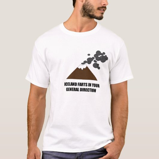 T-shirt Volcan de l'Islande (Devant)