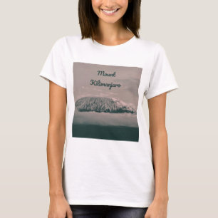 T-shirt Volcan de neige du Kilimandjaro en Tanzanie Afriqu
