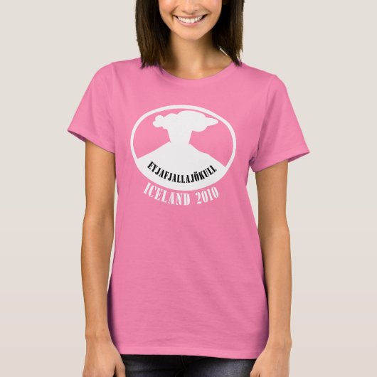 T-shirt Volcan Islande 2010 (Devant)