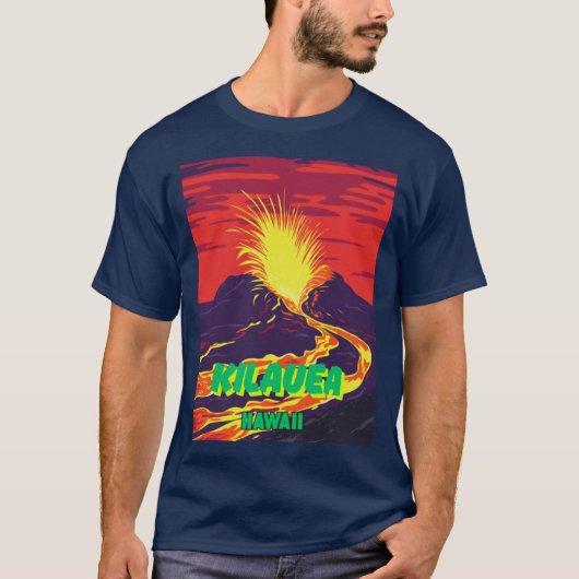 T-shirt Volcan Kilauea (Devant)