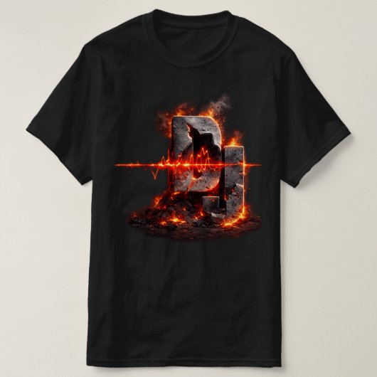 T-shirt Volcanic Pulse DJ (Design devant)