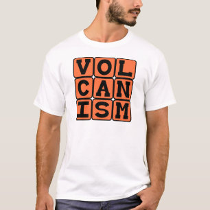 T-shirt Volcanisme, éruption de roche en fusion