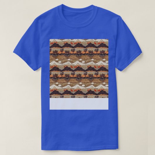 T-shirt Volcano Motif sans couture incendie Lava Magma (Design devant)